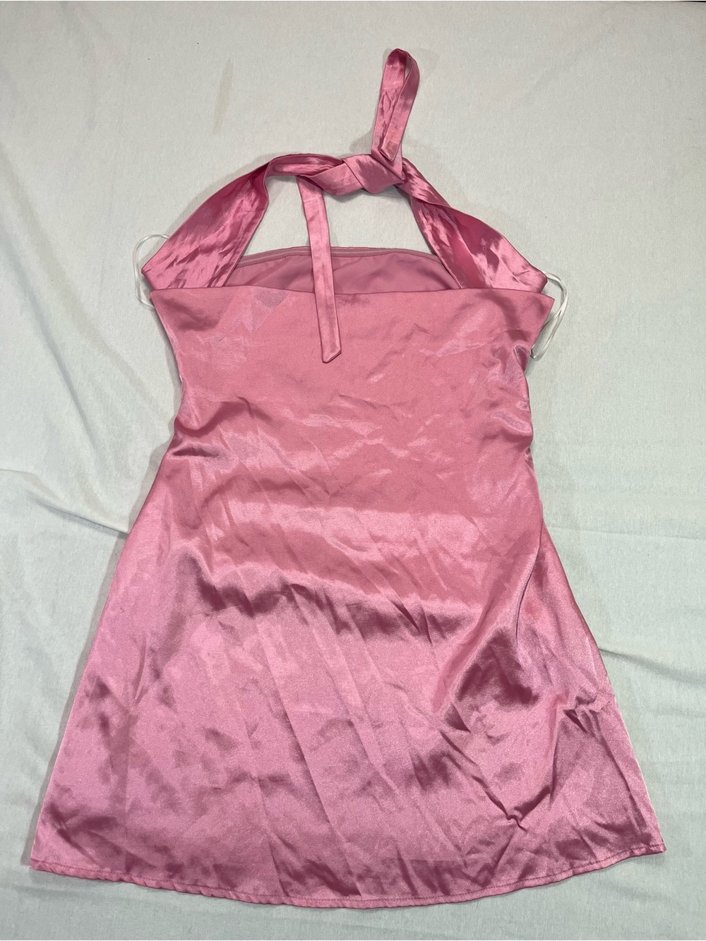 Princess Polly Satin Strapless Dress- Rose Pink